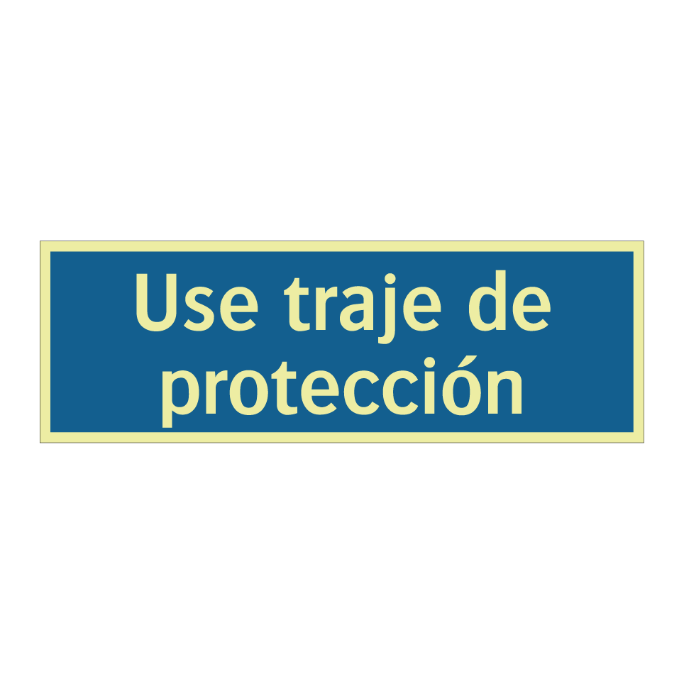 Use traje de protección