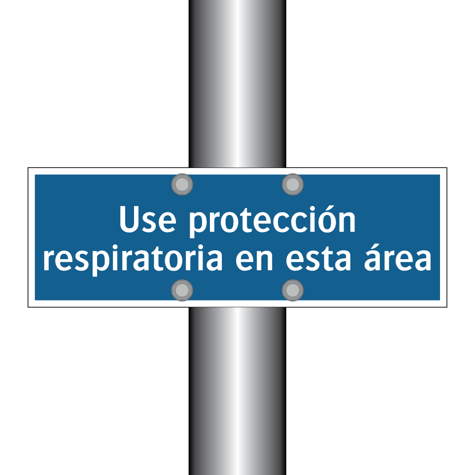 Use protección respiratoria en esta área