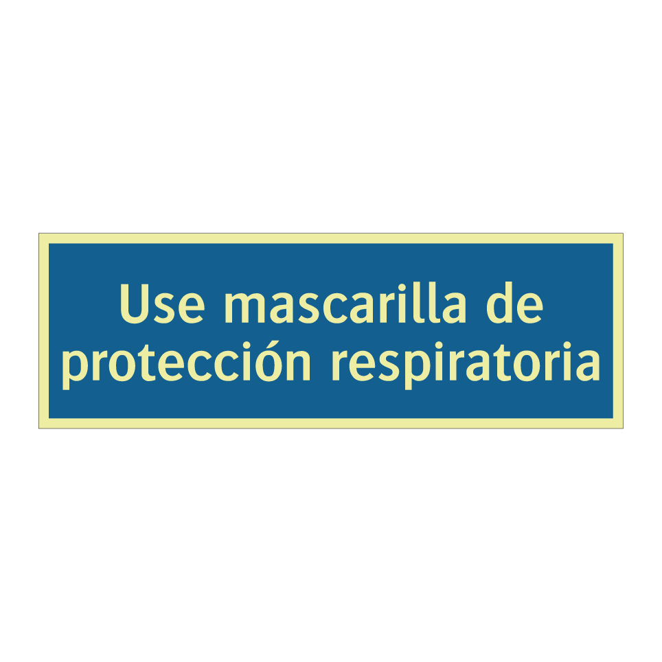 Use mascarilla de protección respiratoria