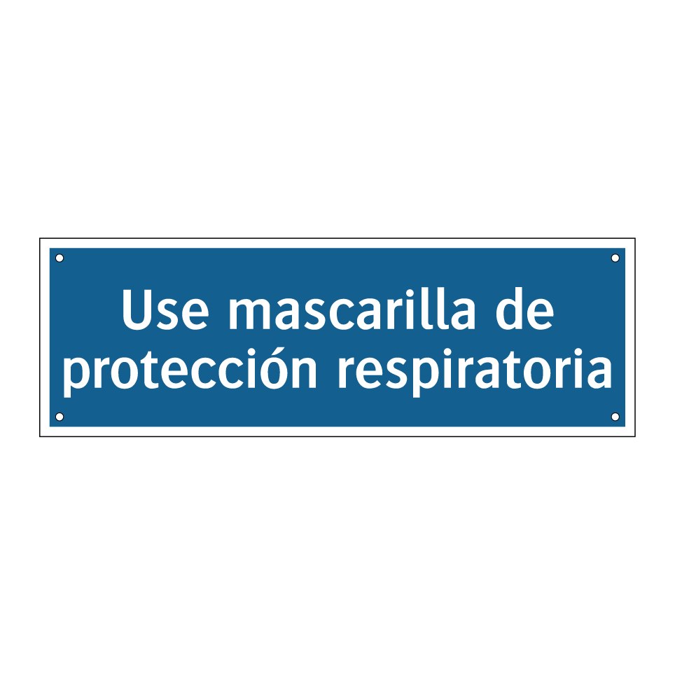 Use mascarilla de protección respiratoria