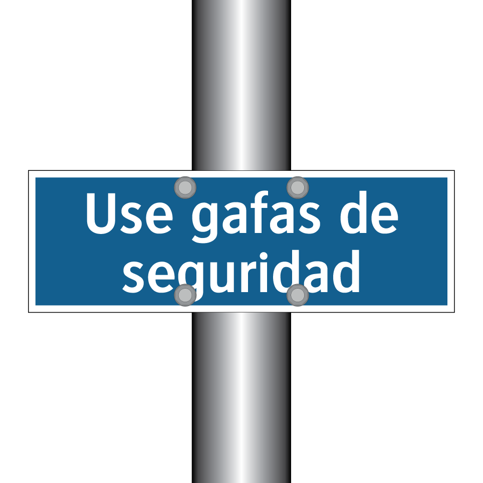 Use gafas de seguridad