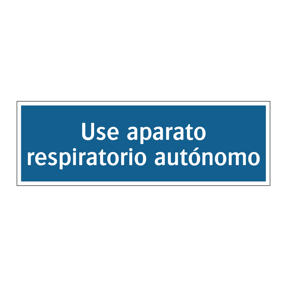 Use aparato respiratorio autónomo