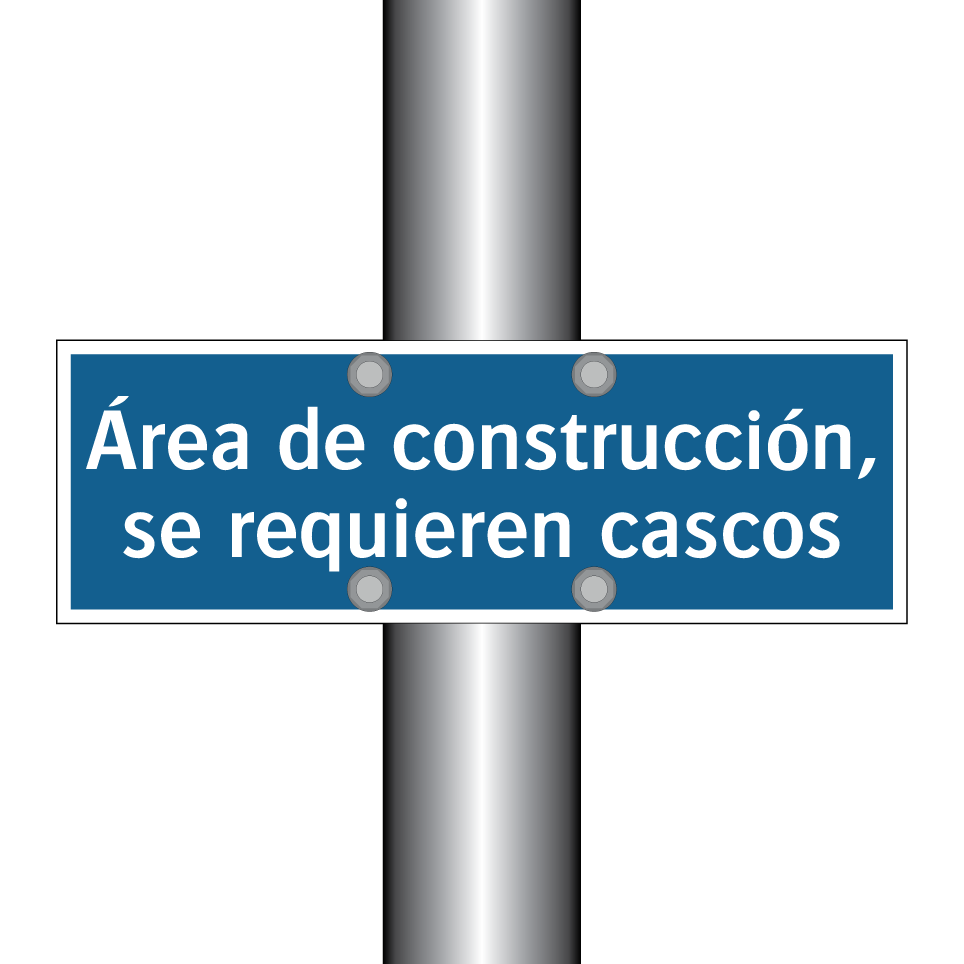 Área de construcción, se requieren cascos