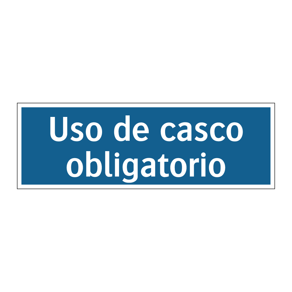 Uso de casco obligatorio