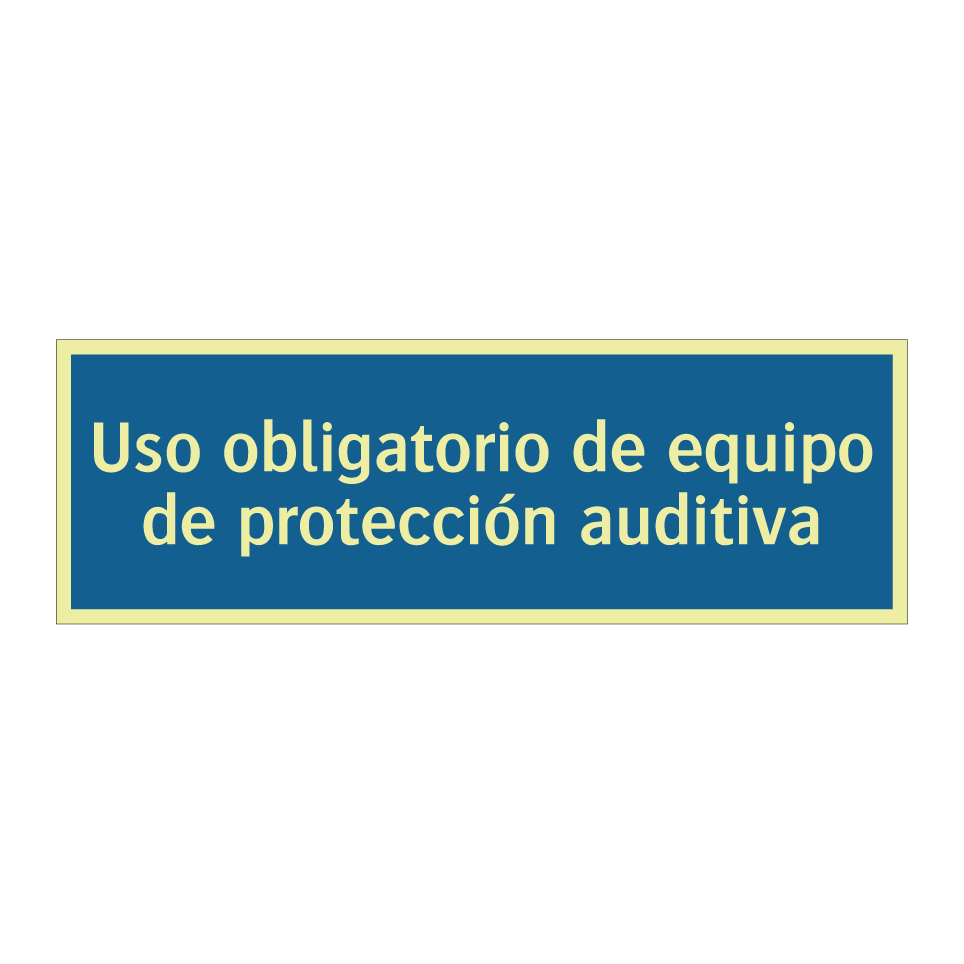 Uso obligatorio de equipo de protección auditiva