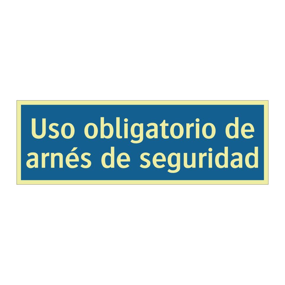 Uso obligatorio de arnés de seguridad
