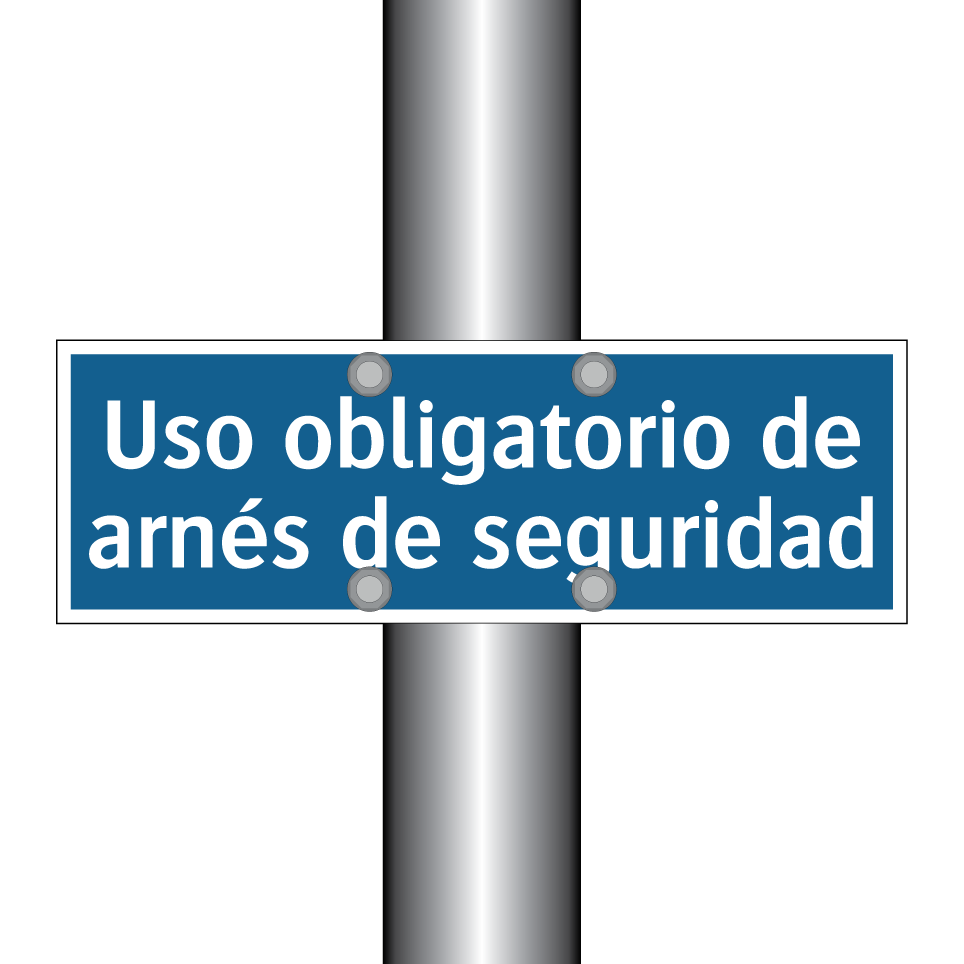 Uso obligatorio de arnés de seguridad
