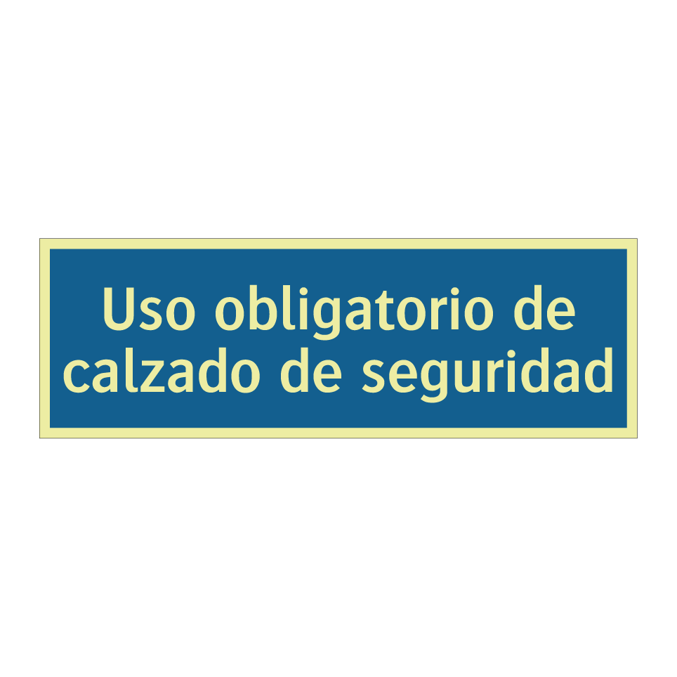 Uso obligatorio de calzado de seguridad