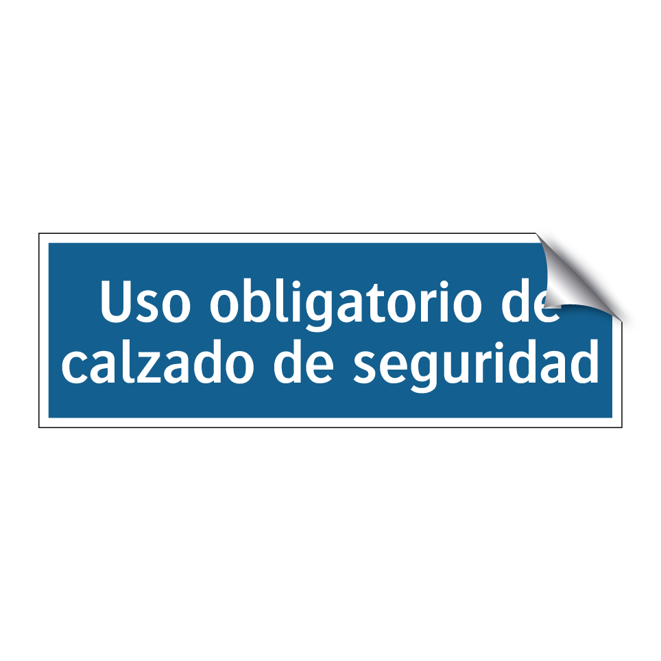 Uso obligatorio de calzado de seguridad