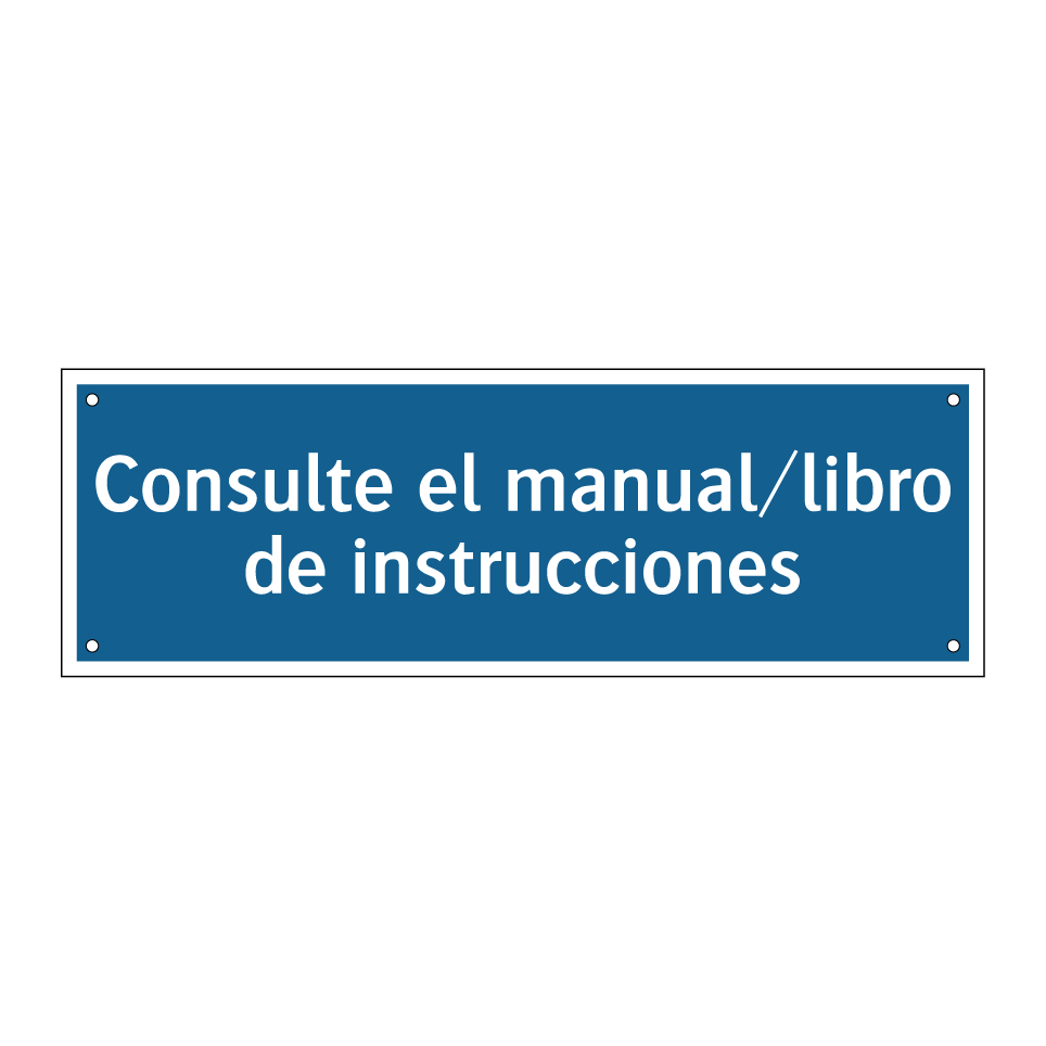Consulte el manual/libro de instrucciones