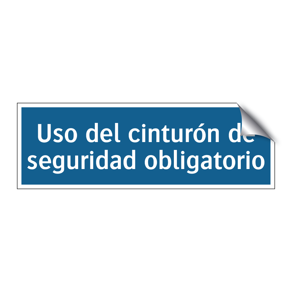Uso del cinturón de seguridad obligatorio