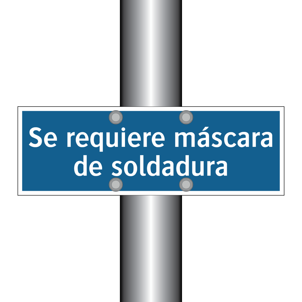 Se requiere máscara de soldadura