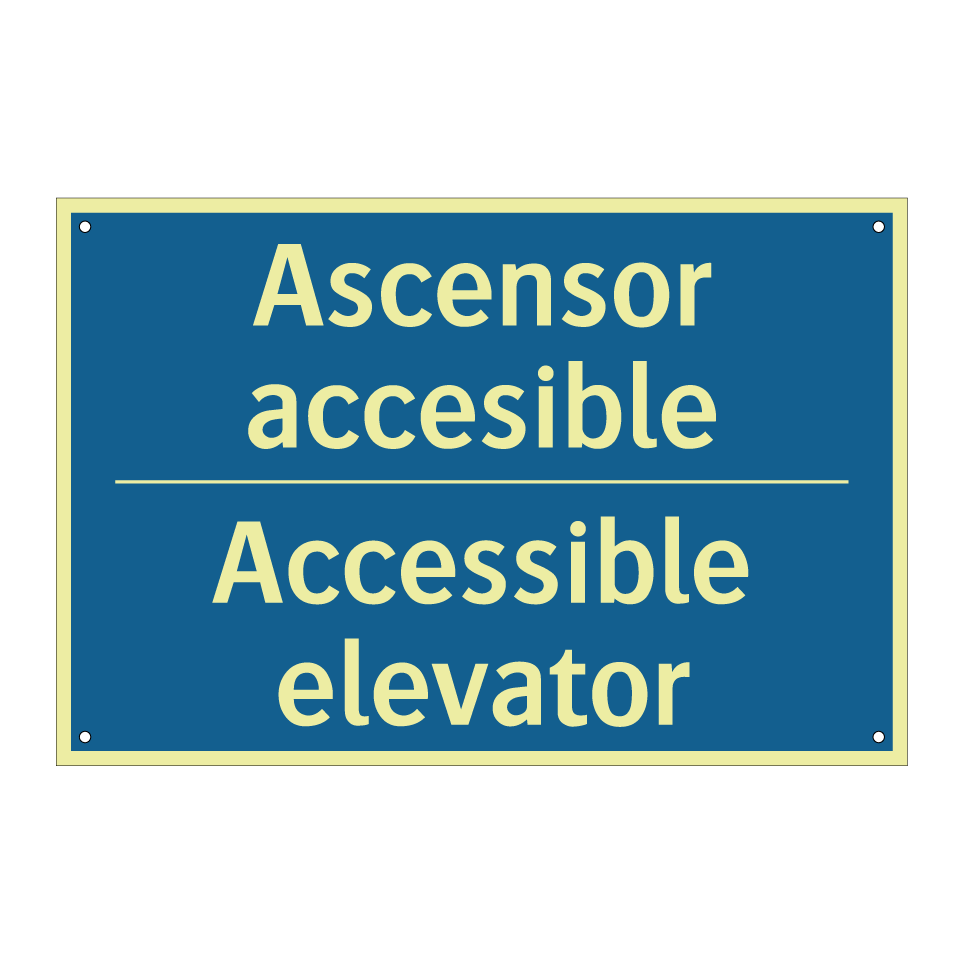 Ascensor accesible - Accessible elevator