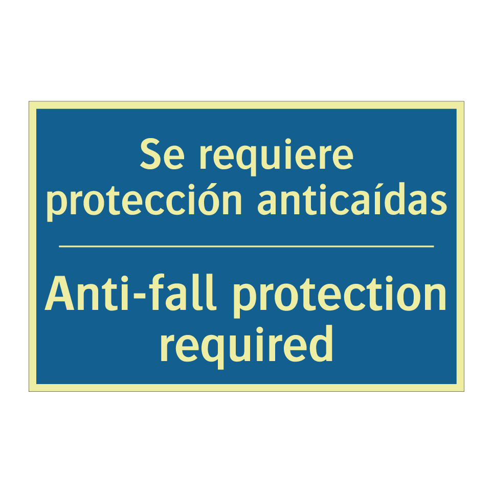 Se requiere protección anticaídas /.../ - Anti-fall protection required