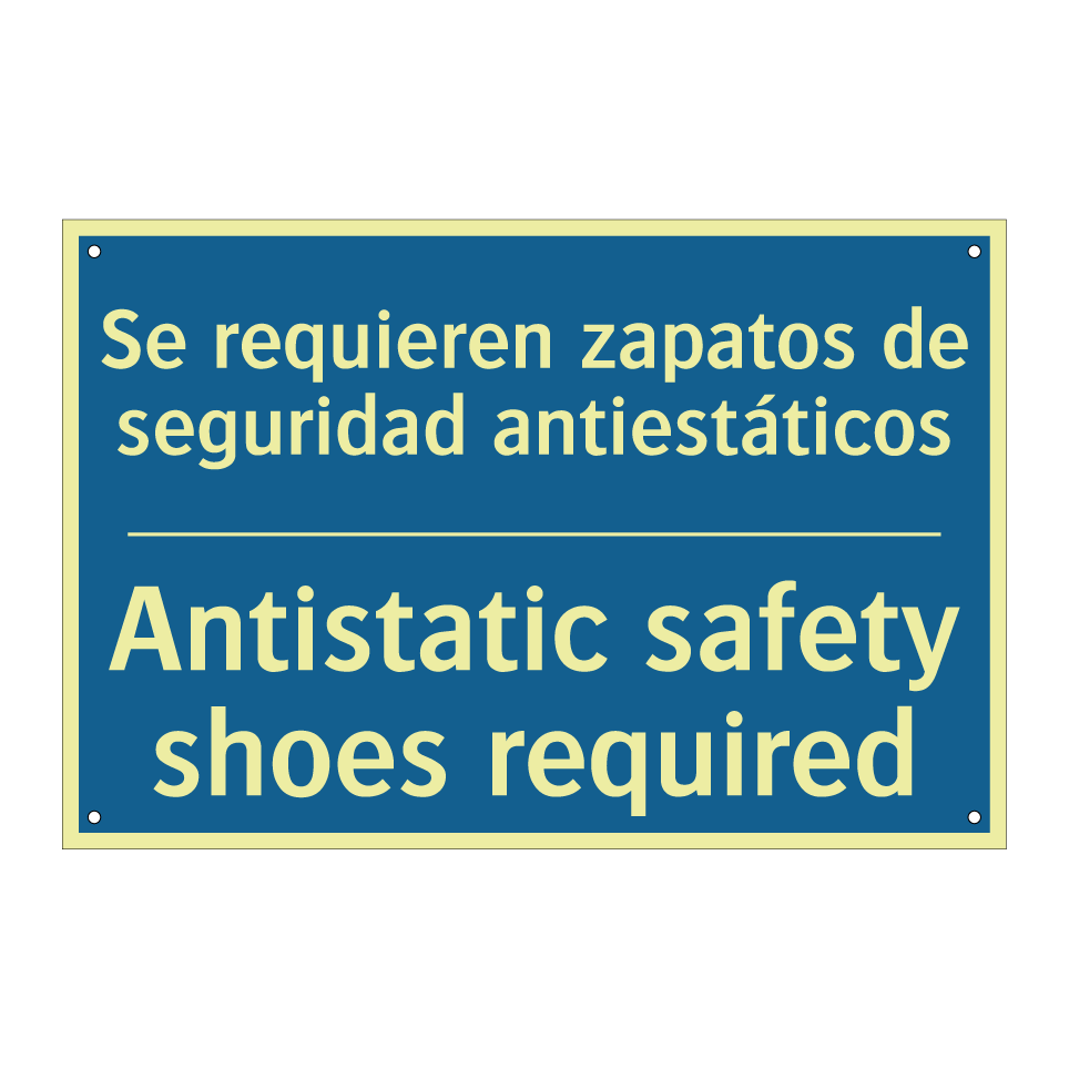 Se requieren zapatos de seguridad /.../ - Antistatic safety shoes required /.../