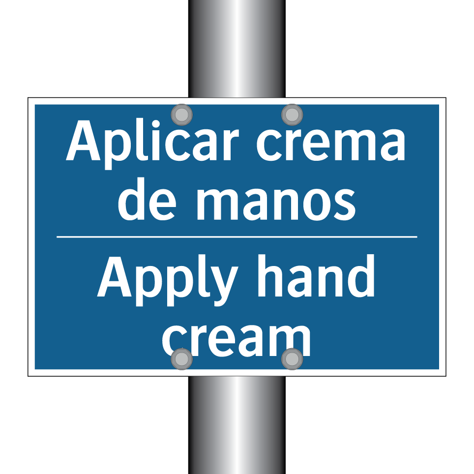 Aplicar crema de manos - Apply hand cream