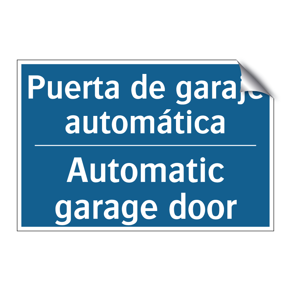 Puerta de garaje automática - Automatic garage door