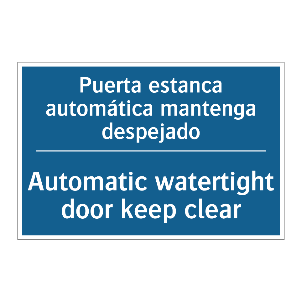 Puerta estanca automática mantenga /.../ - Automatic watertight door keep /.../