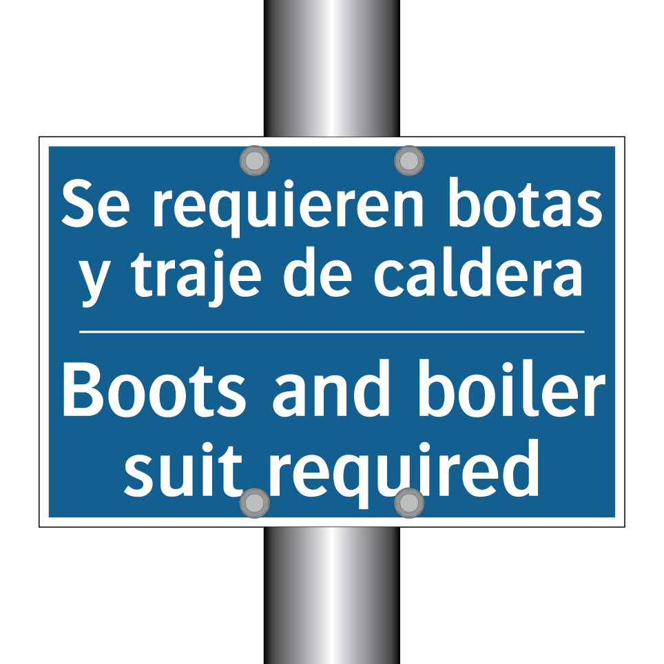 Se requieren botas y traje de /.../ - Boots and boiler suit required