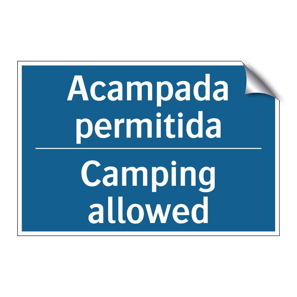 Acampada permitida - Camping allowed