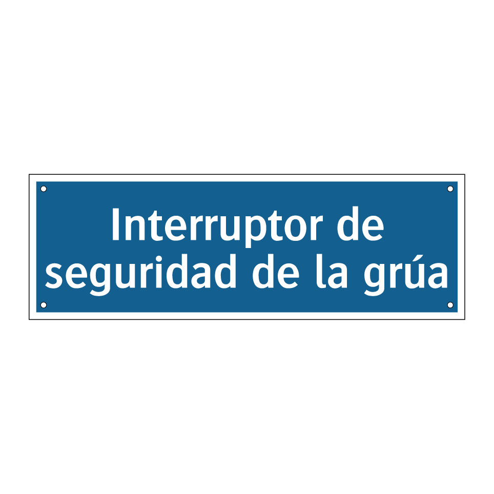 Interruptor de seguridad de la grúa