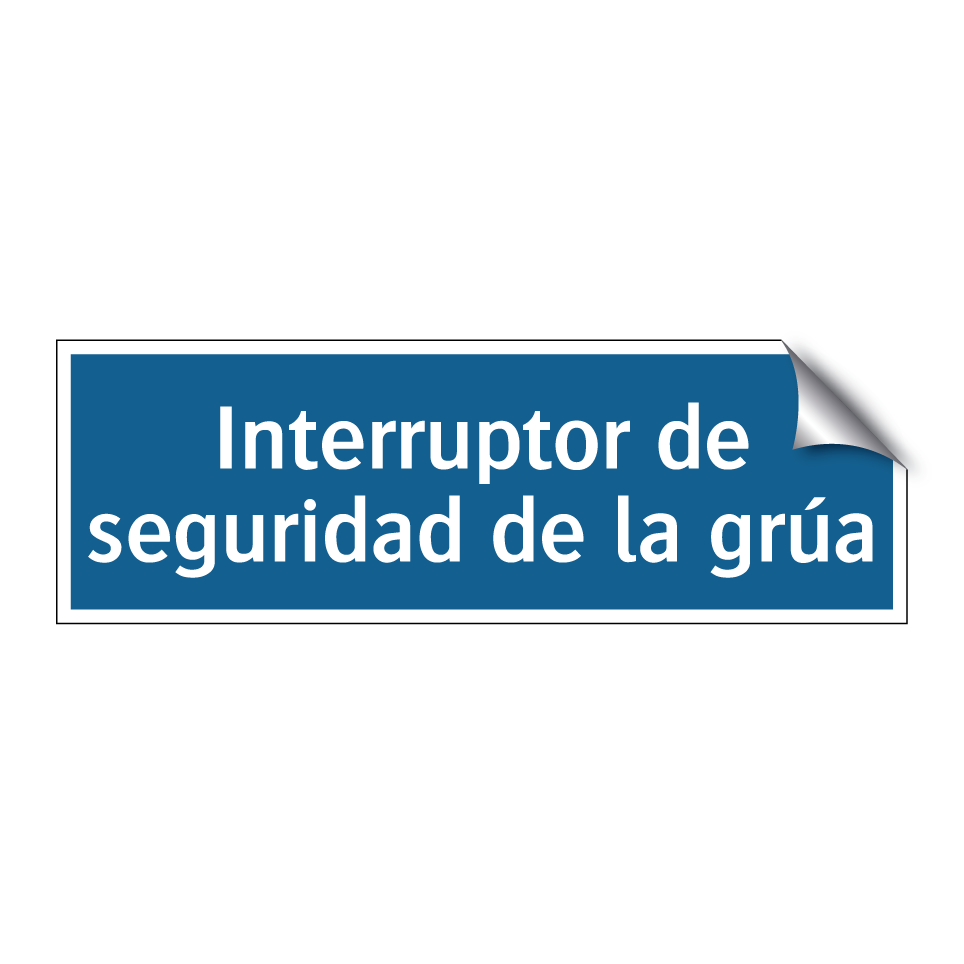 Interruptor de seguridad de la grúa