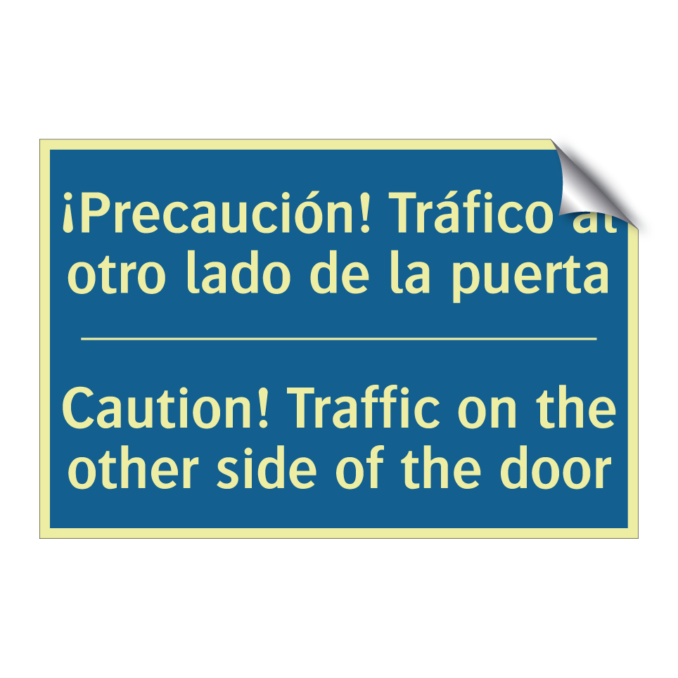¡Precaución! Tráfico al otro lado /.../ - Caution! Traffic on the other /.../