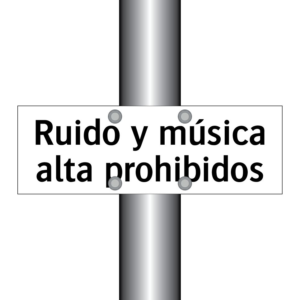 Ruido y música alta prohibidos