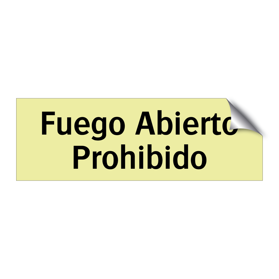 Fuego Abierto Prohibido