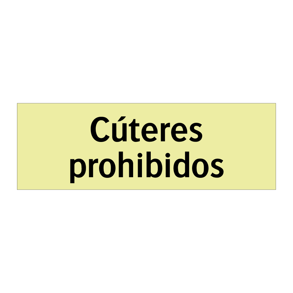 Cúteres prohibidos