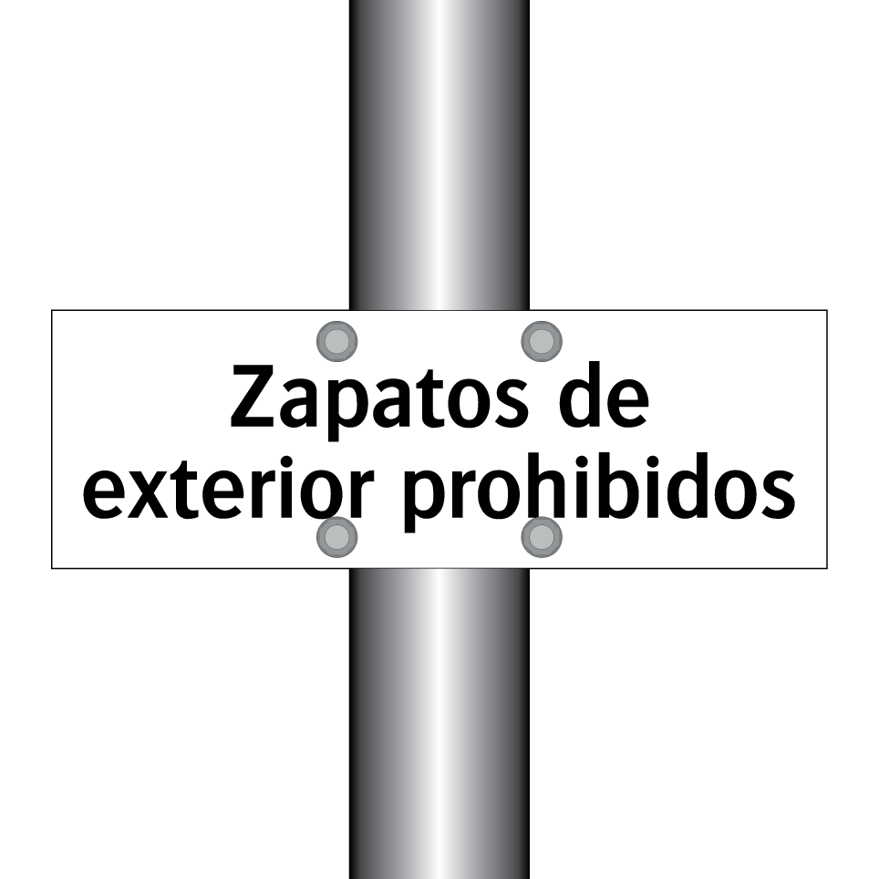 Zapatos de exterior prohibidos
