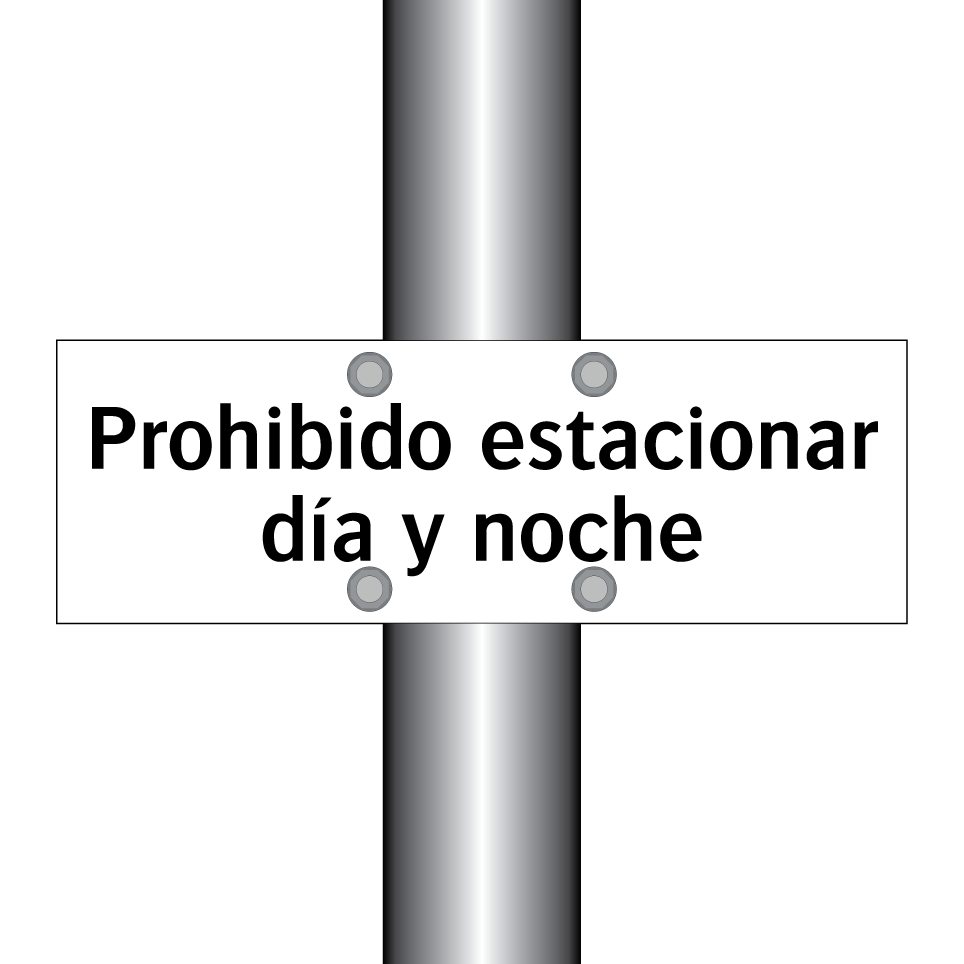 Prohibido estacionar día y noche