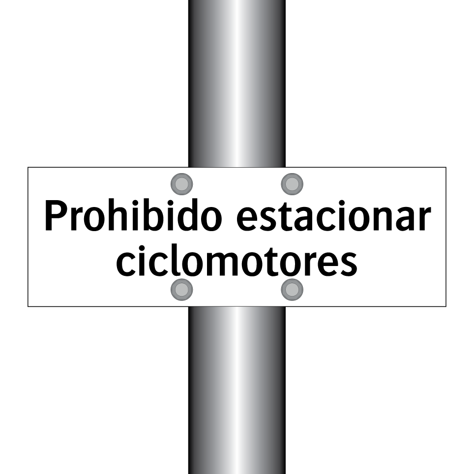 Prohibido estacionar ciclomotores