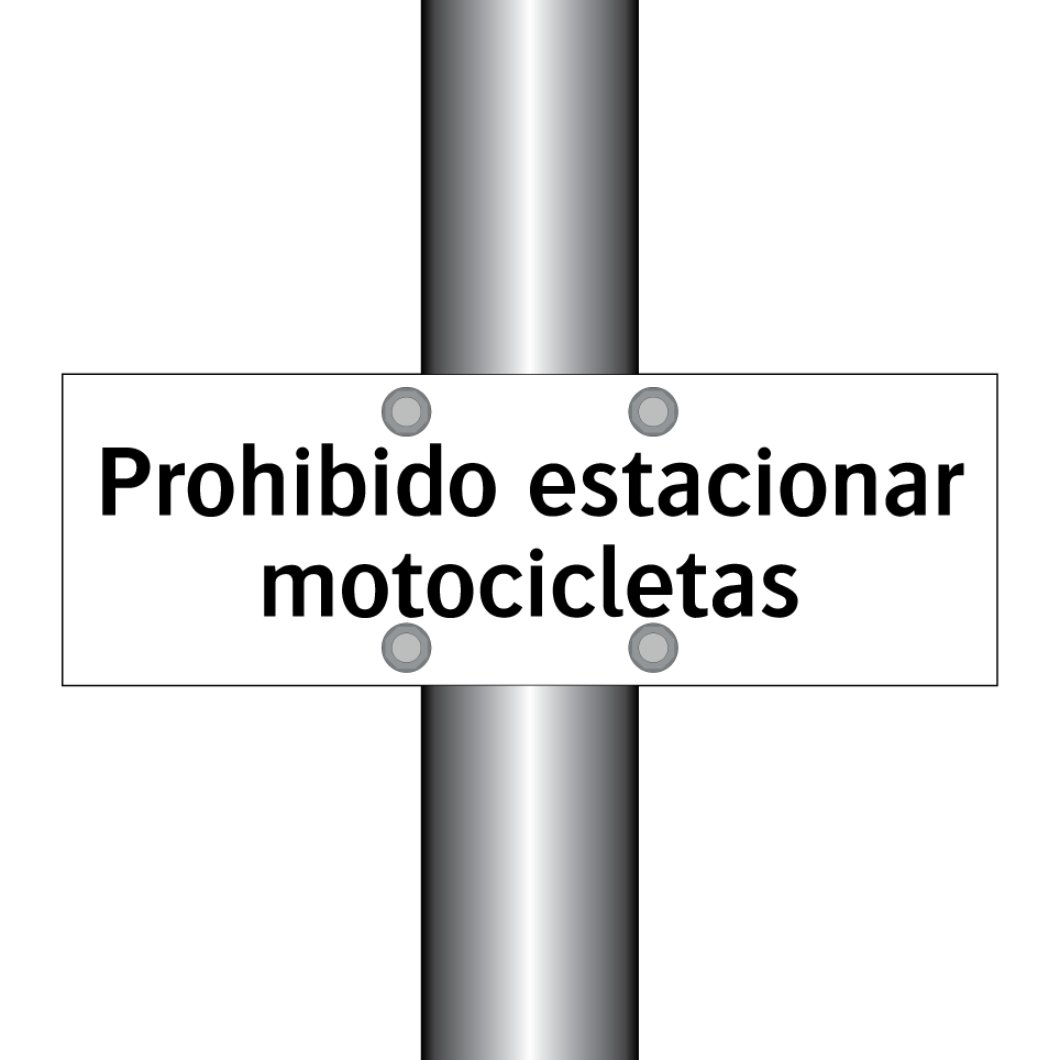 Prohibido estacionar motocicletas