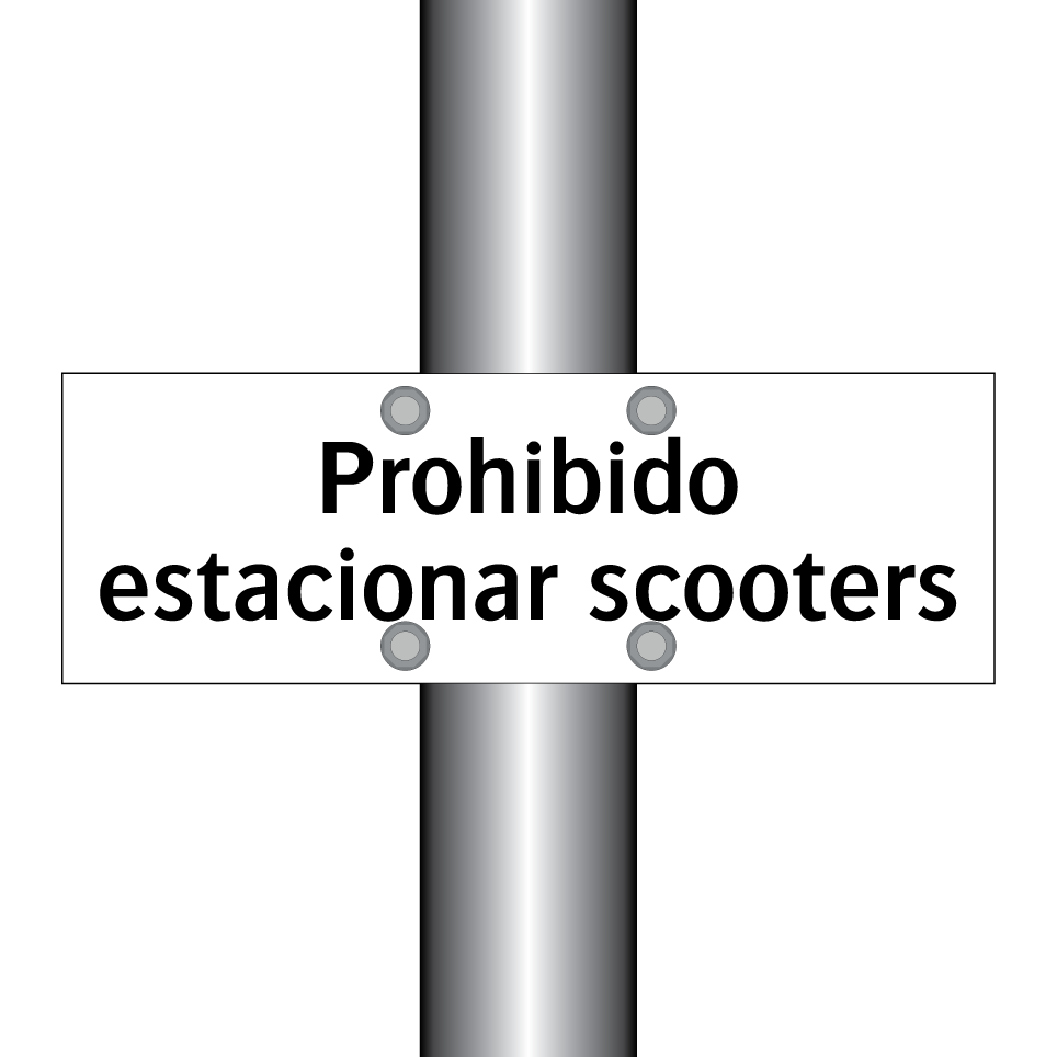 Prohibido estacionar scooters