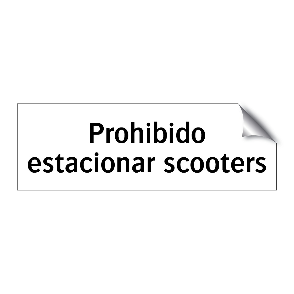 Prohibido estacionar scooters