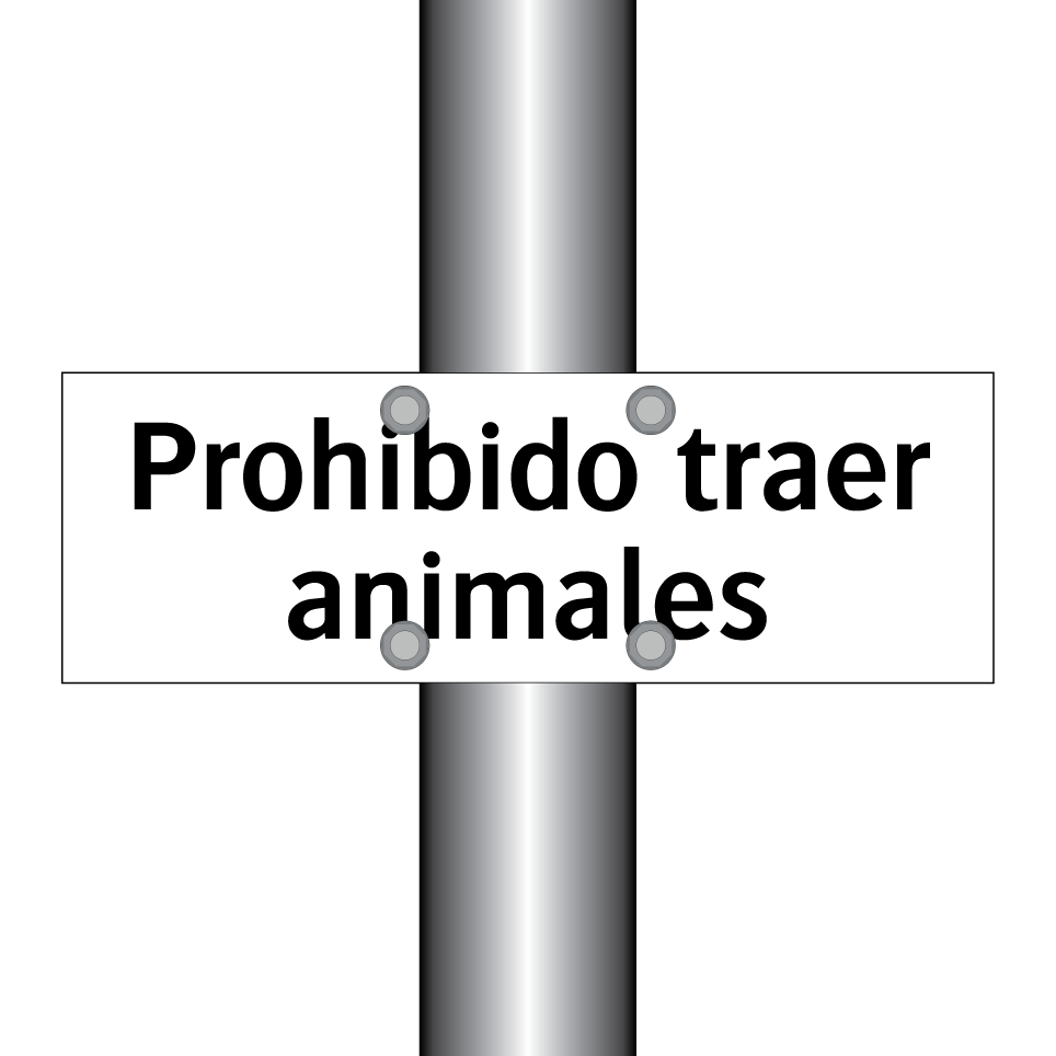 Prohibido traer animales