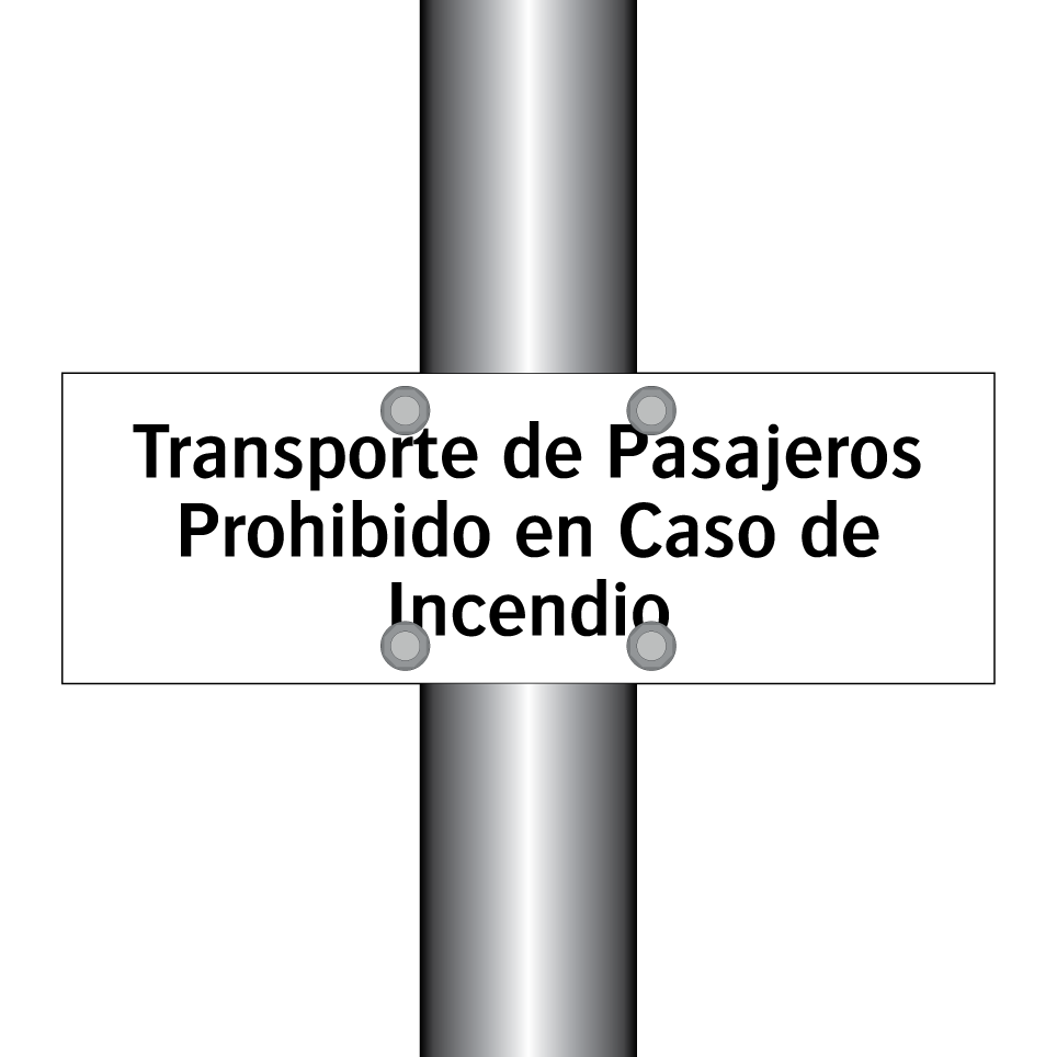 Transporte de Pasajeros Prohibido en Caso de Incendio