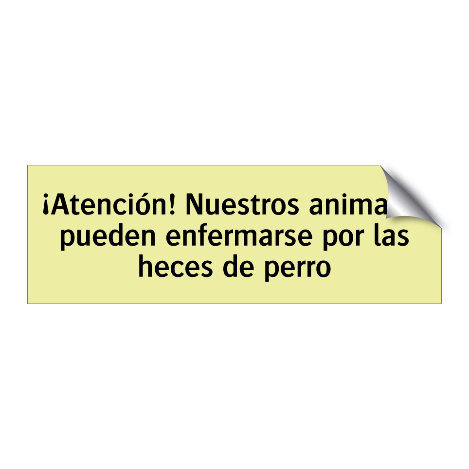 ¡Atención! Nuestros animales pueden enfermarse por las heces de perro