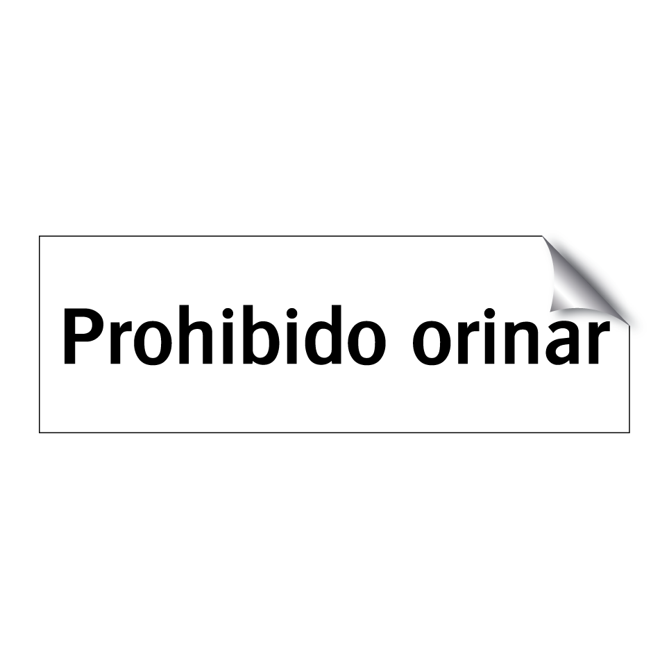 Prohibido orinar