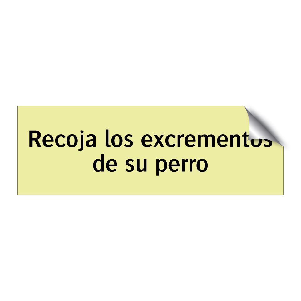 Recoja los excrementos de su perro