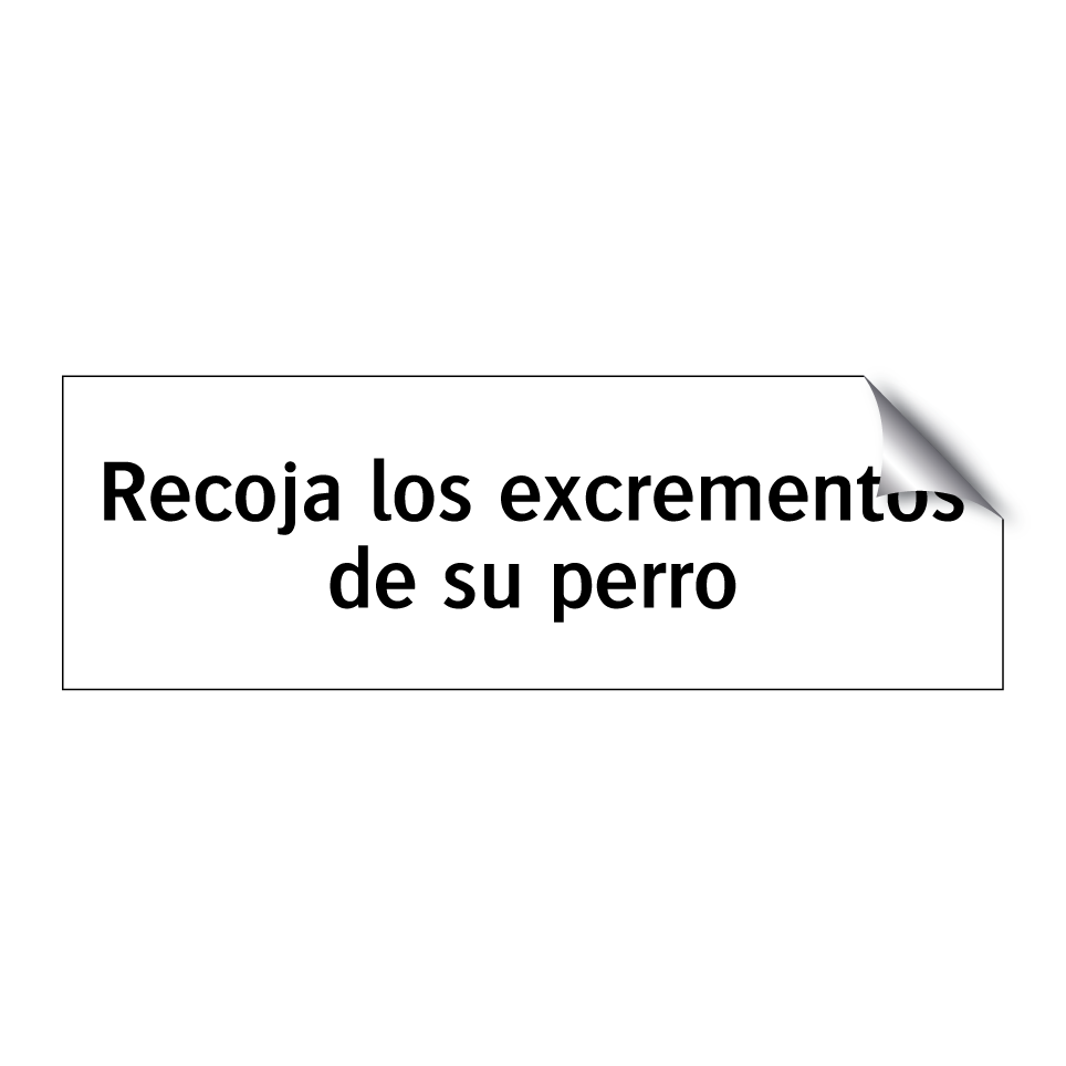 Recoja los excrementos de su perro