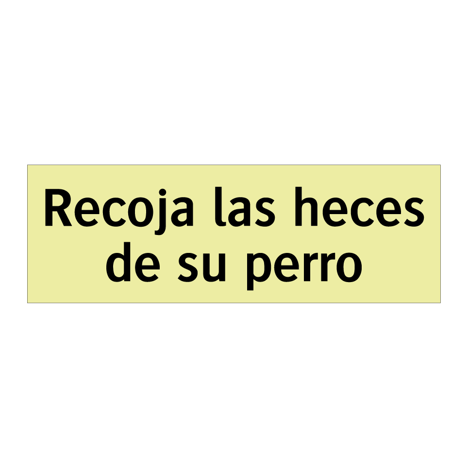 Recoja las heces de su perro