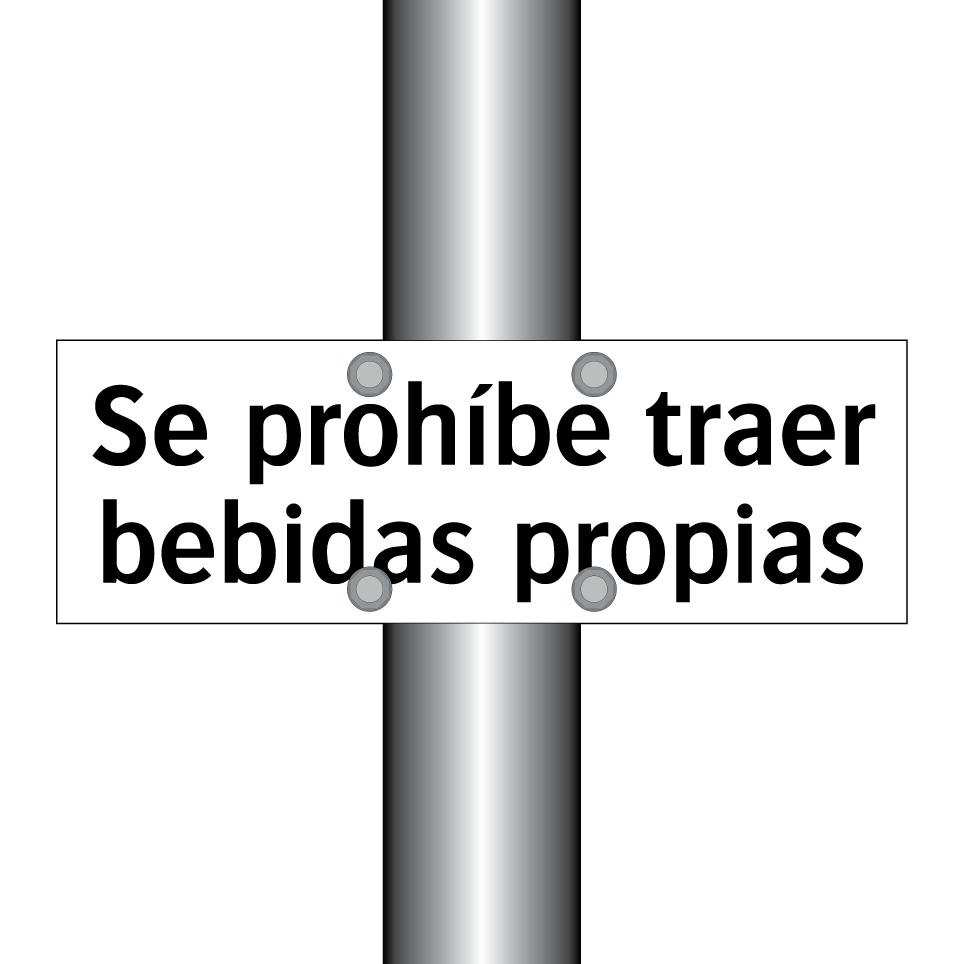 Se prohíbe traer bebidas propias