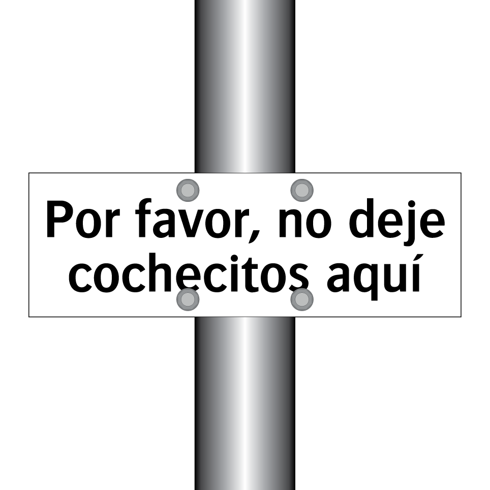 Por favor, no deje cochecitos aquí
