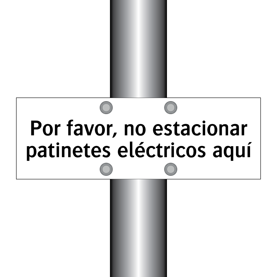 Por favor, no estacionar patinetes eléctricos aquí