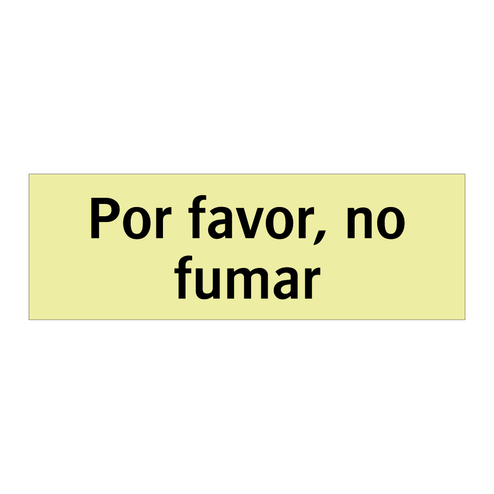 Por favor, no fumar
