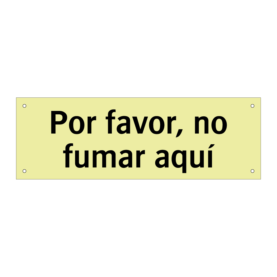 Por favor, no fumar aquí