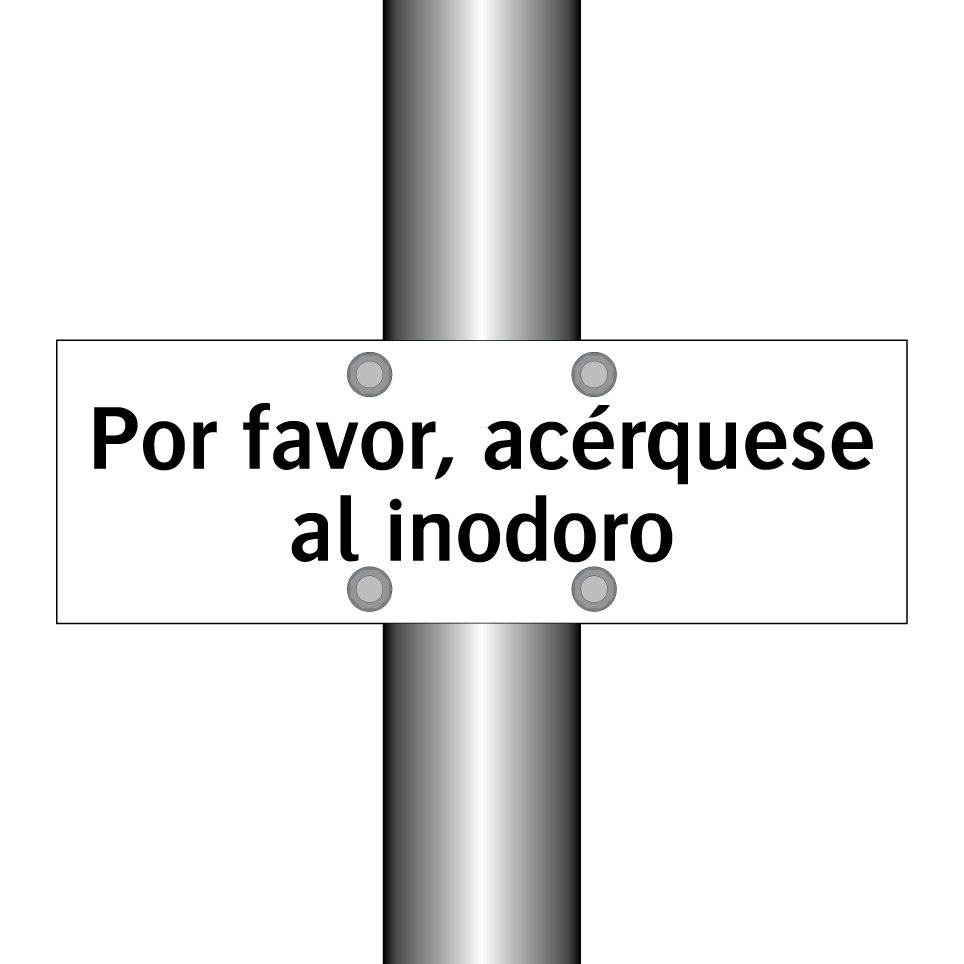 Por favor, acérquese al inodoro