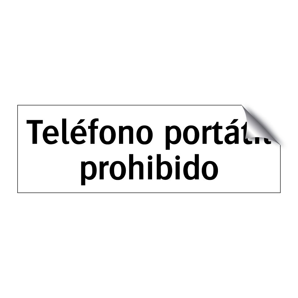 Teléfono portátil prohibido